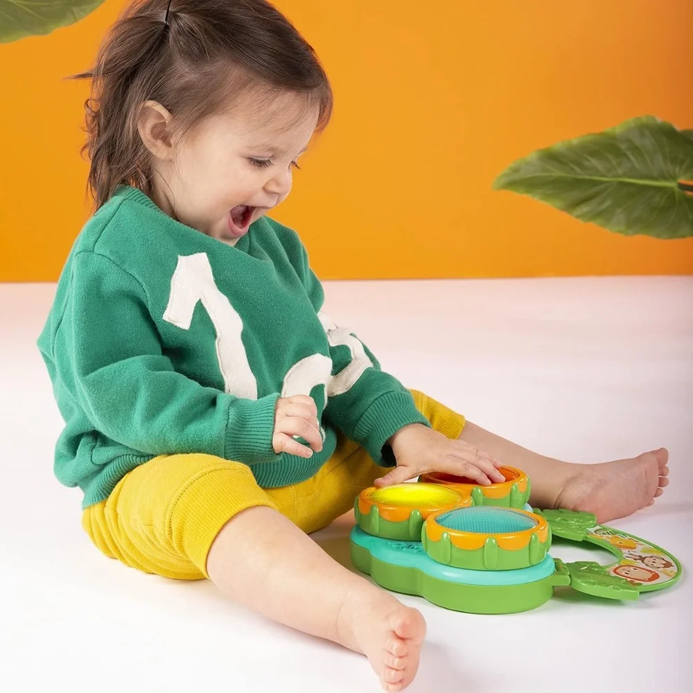 Colorful Musical Safari Beats Drum Toy with Lights